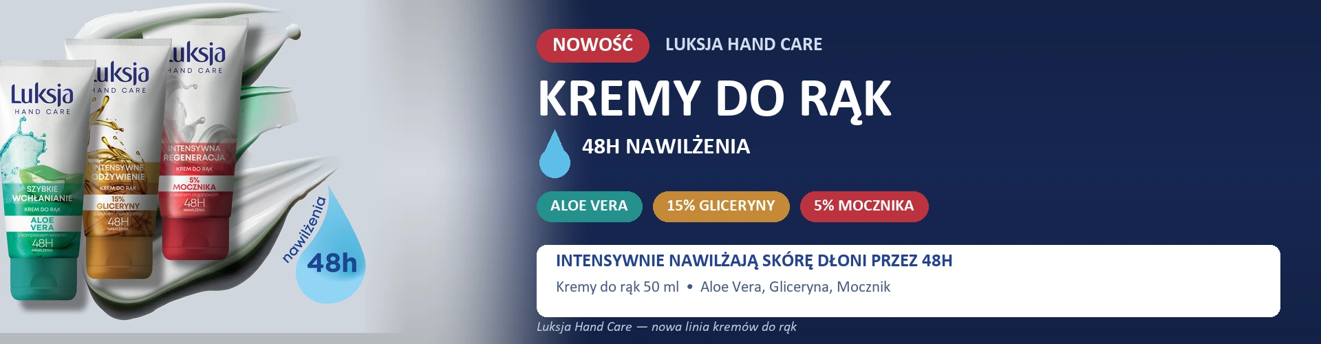Luksja - kremy do rąk