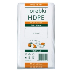 HDPE TOREBKI SPOŻYWCZE 14X4X26 A1000