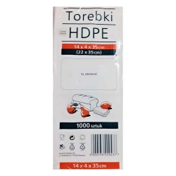 HDPE TOREBKI SPOŻYWCZE 14X4X35 A1000