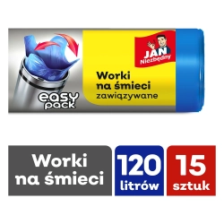 JAN NIEZBĘDNY WORKI HD EASY-PACK NIEB 120L 15SZT