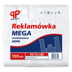 HDPE REKLAMÓWKI MEGA 40X12X80 A100 10 M