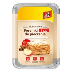 JAN NIEZBĘDNY FOREMKI ALUMINIOWE DUŻE 3SZT