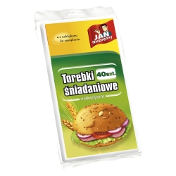 JAN NIEZBĘDNY TOREBKI ŚNIADANIOWE PAPIEROWE 40SZT