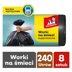 JAN NIEZBĘDNY WORKI LD CZARNE 240L 8 SZT