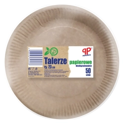 GAST TALERZE PAPIEROWE OKRĄGŁE EKO 50SZT