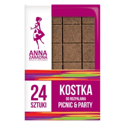 AZ KOSTKI DO ROZPALANIA BRĄZOWE 24SZT