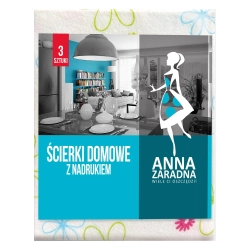 AZ ŚCIERKI DOMOWE Z NADRUKIEM 3SZT