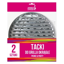 AZ TACKI ALU DO GRILLA OKRĄGŁE 2SZT