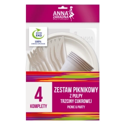 AZ ZESTAW PIKNIK Z TRZCINY CUKR 4KPL