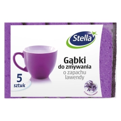 ST GĄBKI DO ZMYWANIA O ZAP. LAWENDY 5SZT
