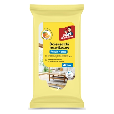 JAN NIEZBĘDNY ŚCIERECZKI NAWILŻ FRESH HOME 40SZT