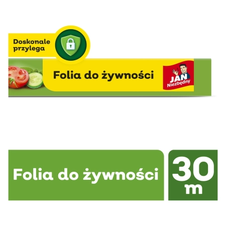 JAN NIEZBĘDNY FOLIA DO ŻYWNOŚCI Z NOŻYKIEM 30M