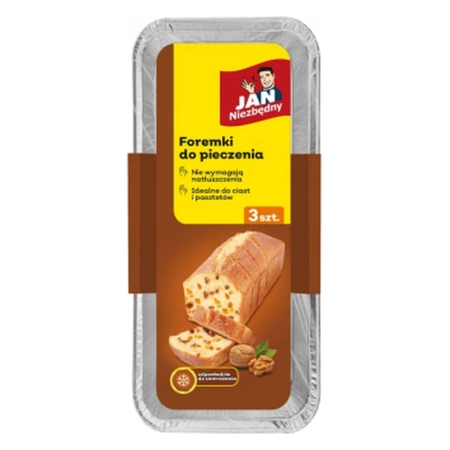JAN NIEZBĘDNY FOREMKI ALU WASKIE PASZTET 3SZT