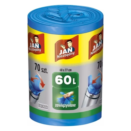 JAN NIEZBĘDNY WORKI HD EASY-PACK XXL 60L 70SZT