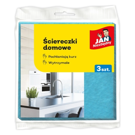 JAN NIEZBĘDNY ŚCIERECZKI DOMOWE DO KURZU 3SZT