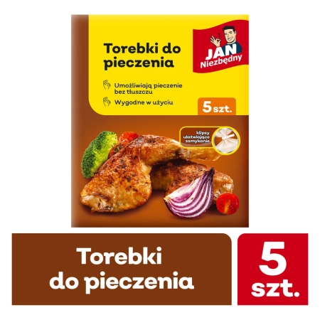 JAN NIEZBĘDNY TOREBKI DO PIECZENIA MIĘS WARZ 5SZT