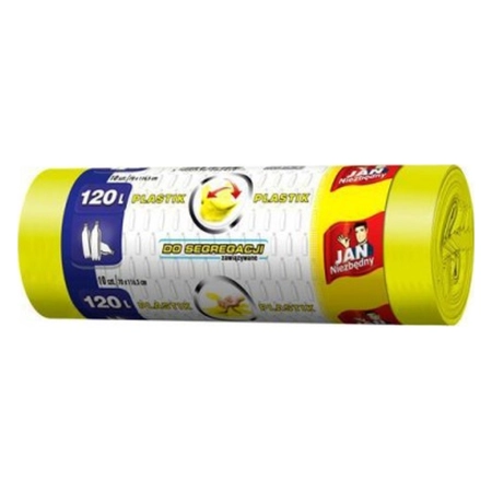 JAN NIEZBĘDNY WORKI HD EP SEGREG. ŻÓŁ 120L 10SZT