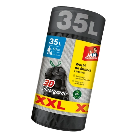 JAN NIEZBĘDNY WORKI LD 3D TAŚMA XXL 35L 50SZT