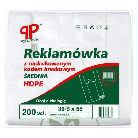 HDPE REKLAMÓWKI 30X8X55 A200 Z NADRUK M