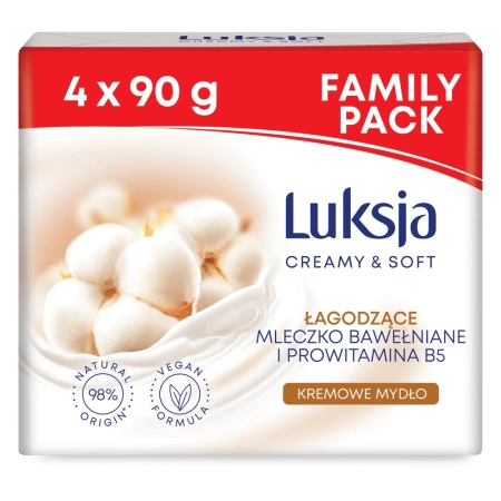 LUK MYDŁO W KOSTCE 90GR X4 COTTON
