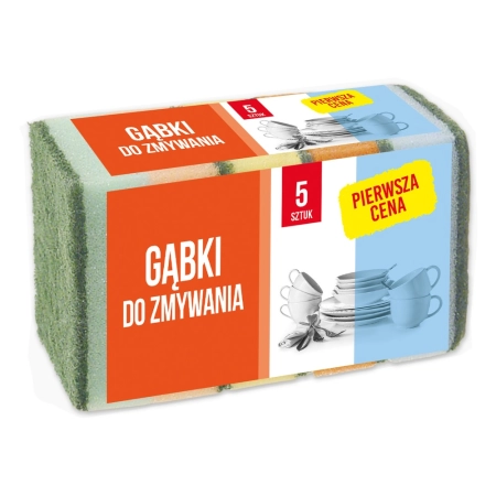 PC GĄBKI DO ZMYWANIA 5SZT