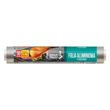 AZ FOLIA ALU Z TŁOCZ 50M 20% GRUB ROLKA