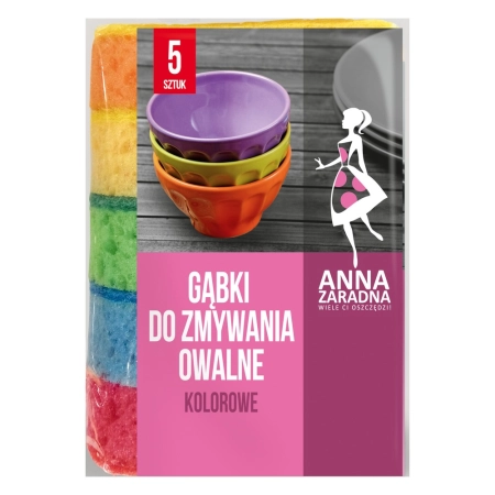 AZ ZMYWAKI OWALNE KOLOROWE 5SZT