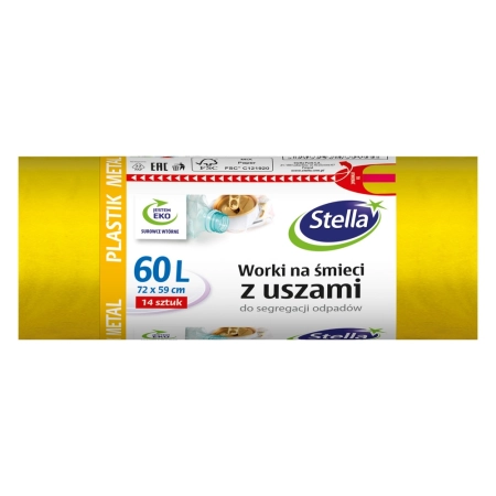 ST WORKI EP SEGREG. ŻÓŁ 60L 14SZT