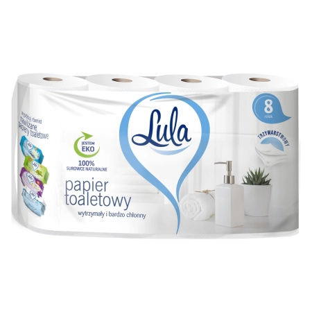 LUL PAPIER TOALETOWY 8 ROLEK
